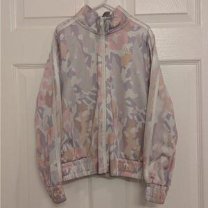 Girls Adidas Camo Track Jacket S Pink Purple